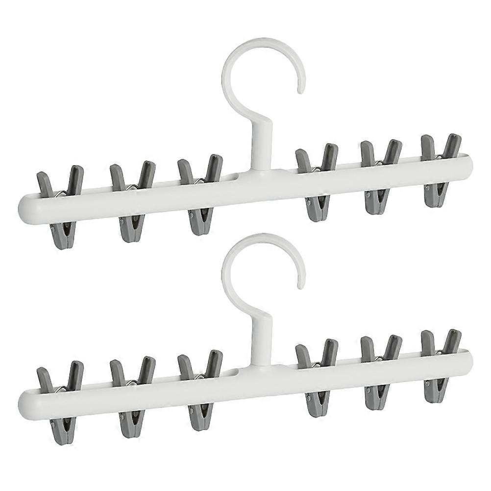 Socks Drying Clamp Clothes Hanger with 4Pcs for Home and Dormitory
