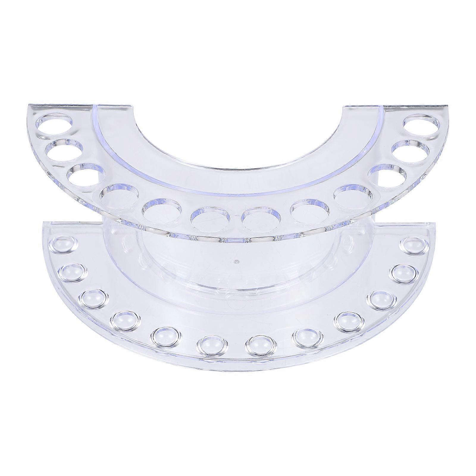 Makeup Brush Storage Rack Transparent Makeup Brush Rack for Storage