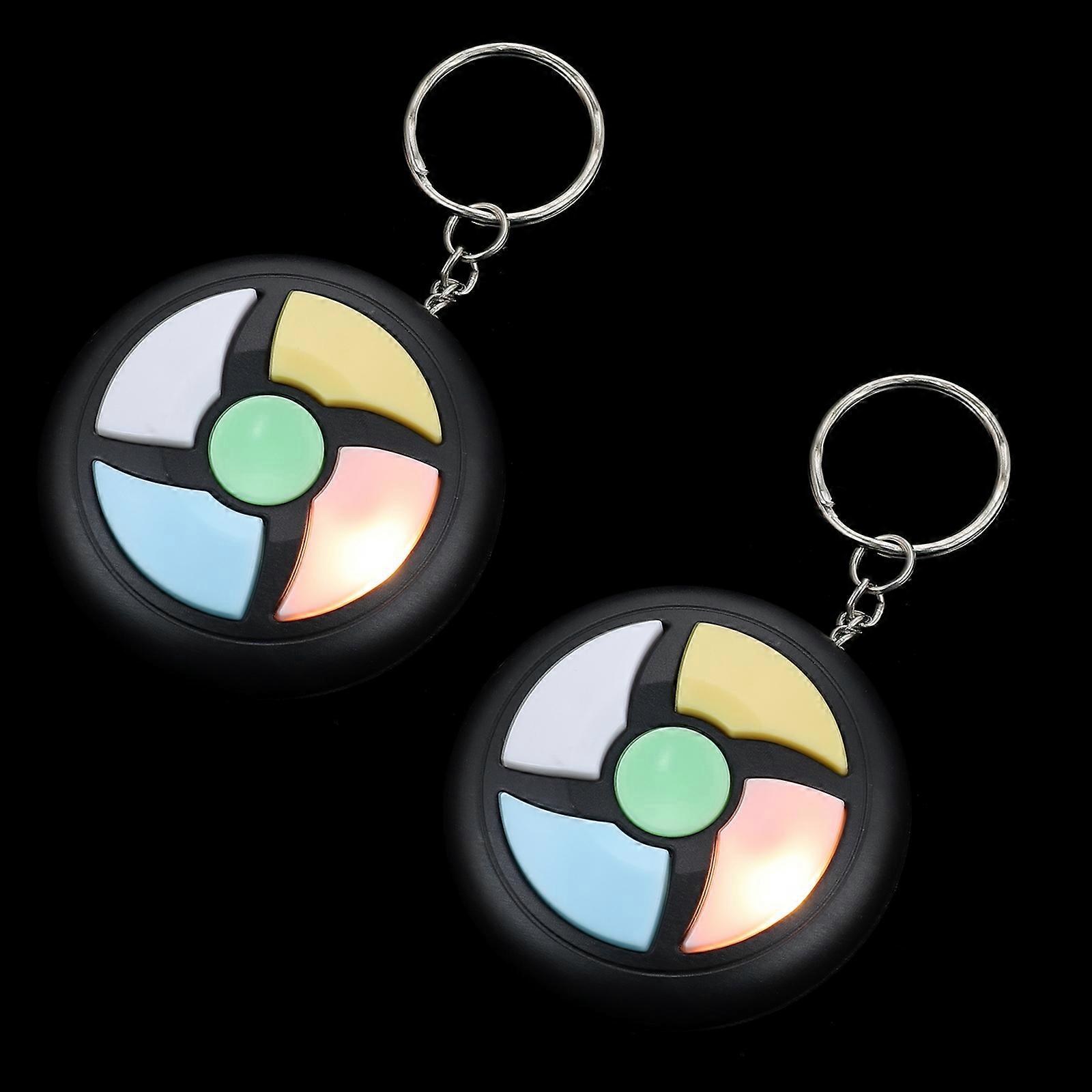 Hand Held Games Toy Memory Training with Keychain 8Pcs for Kids Fun