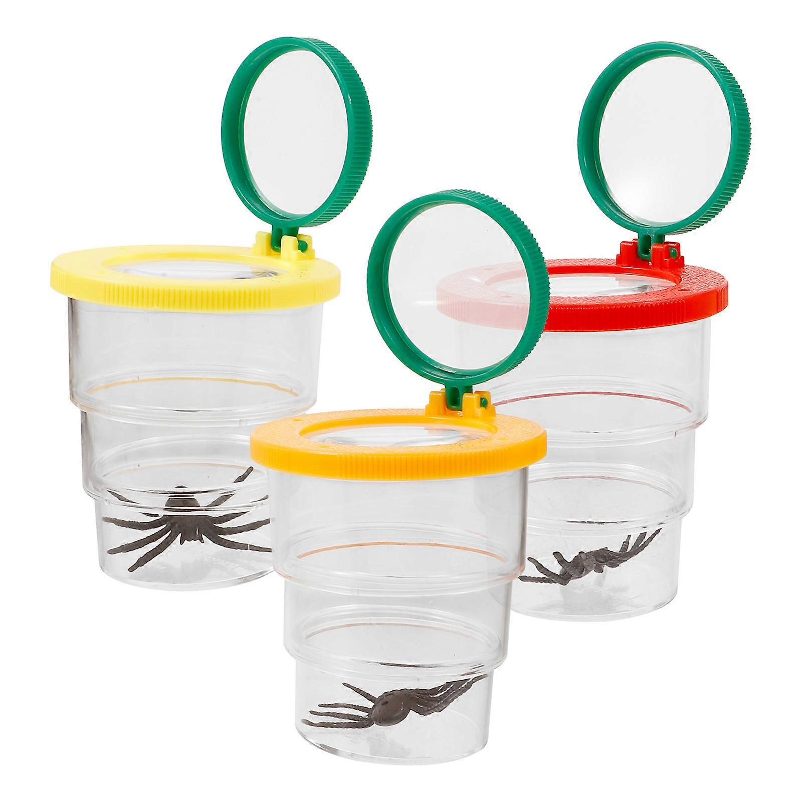 12Pcs Insect Magnifier Container for Kids Assorted Color with Ventilation