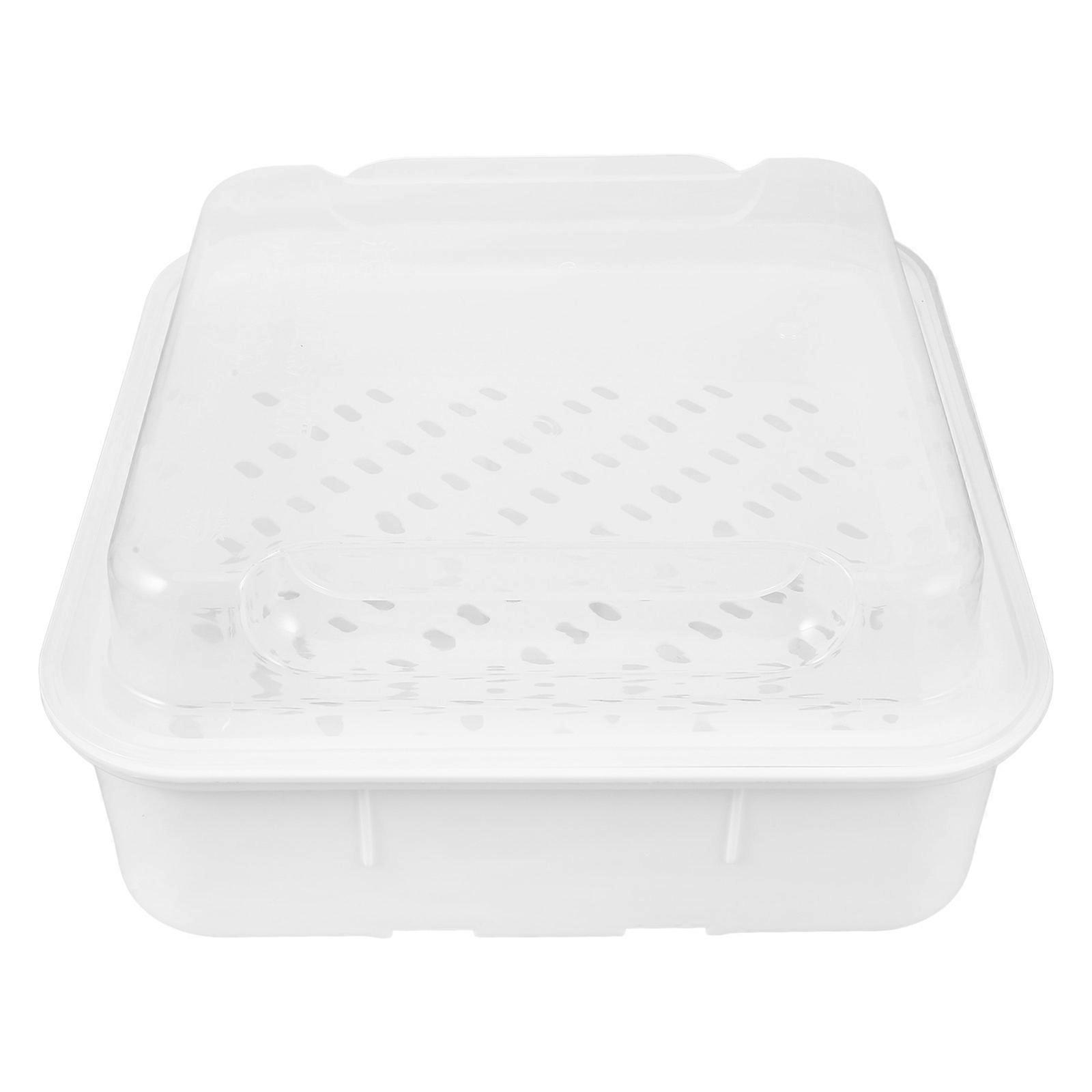 Microwave Cookware Steamer 2Pcs Versatile Steaming Solution For Vegetables In Home Cooking Elegant White Finish