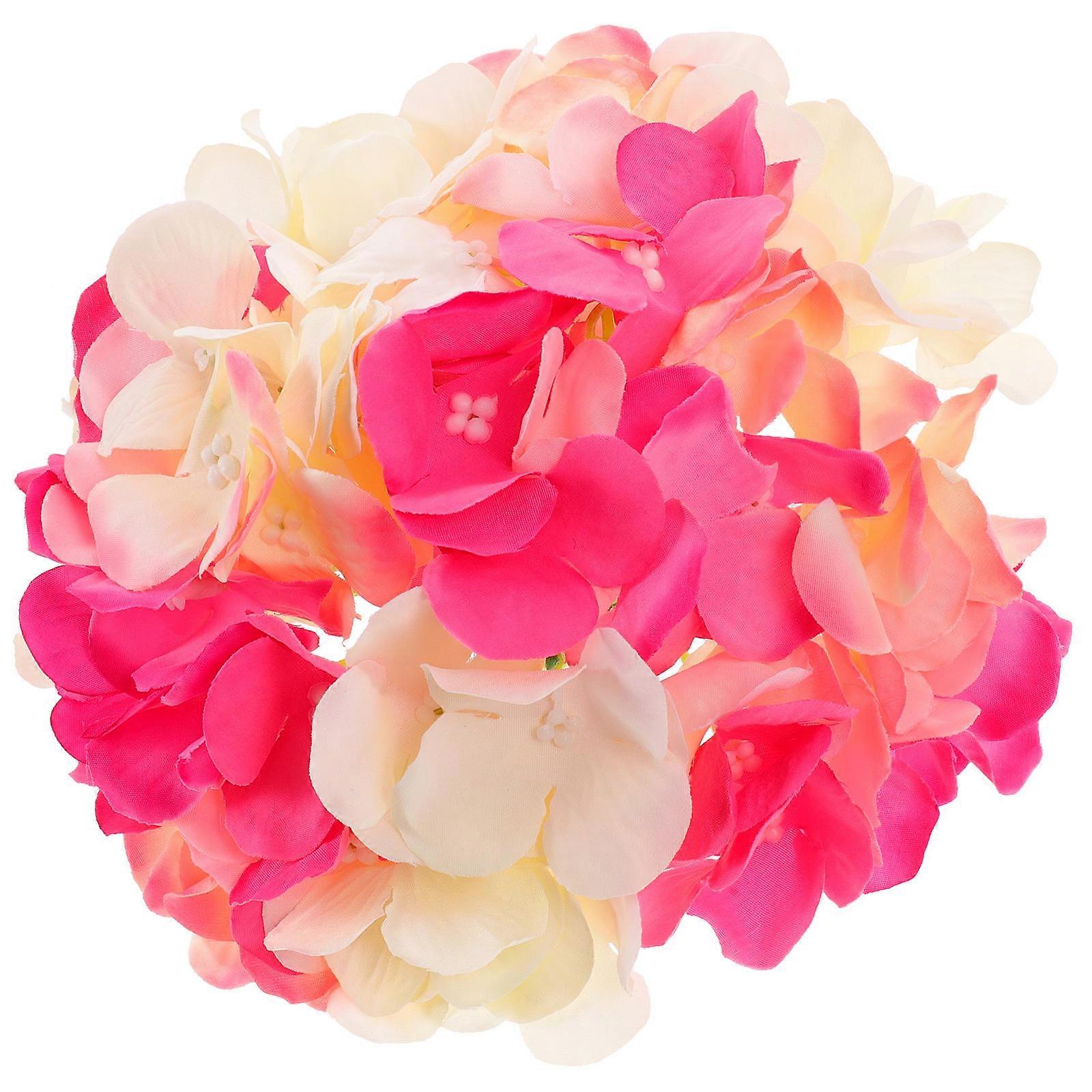 Artificial Hydrangeas Faux Flowers for Decoration 5Pcs Multi