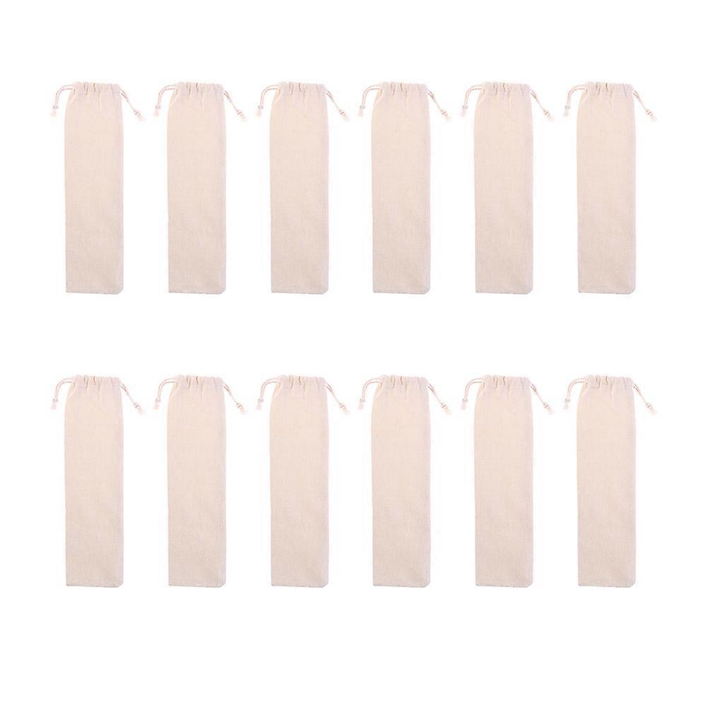 Straw Pouch Carrying Case Stainless Steel Straw Organizer for 24Pcs