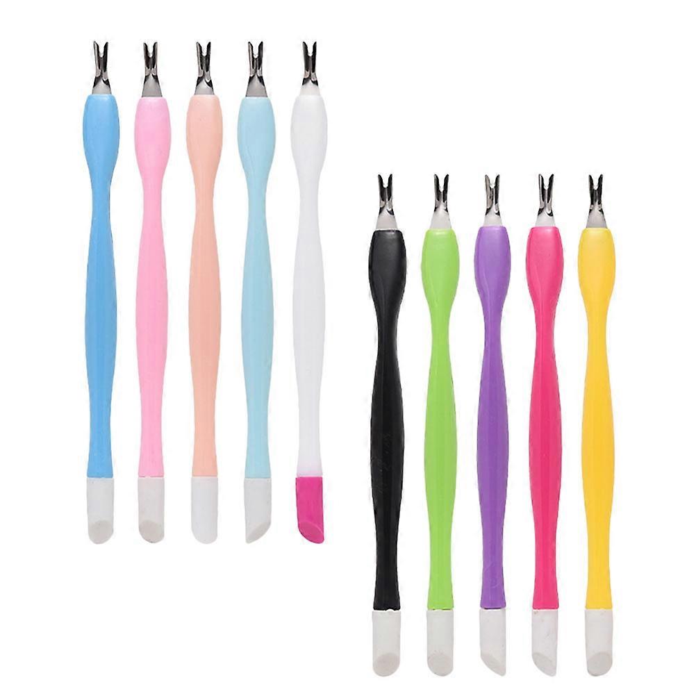 Dead Skin Pusher Nail Fork for Manicure 30Pcs Set Assorted Color