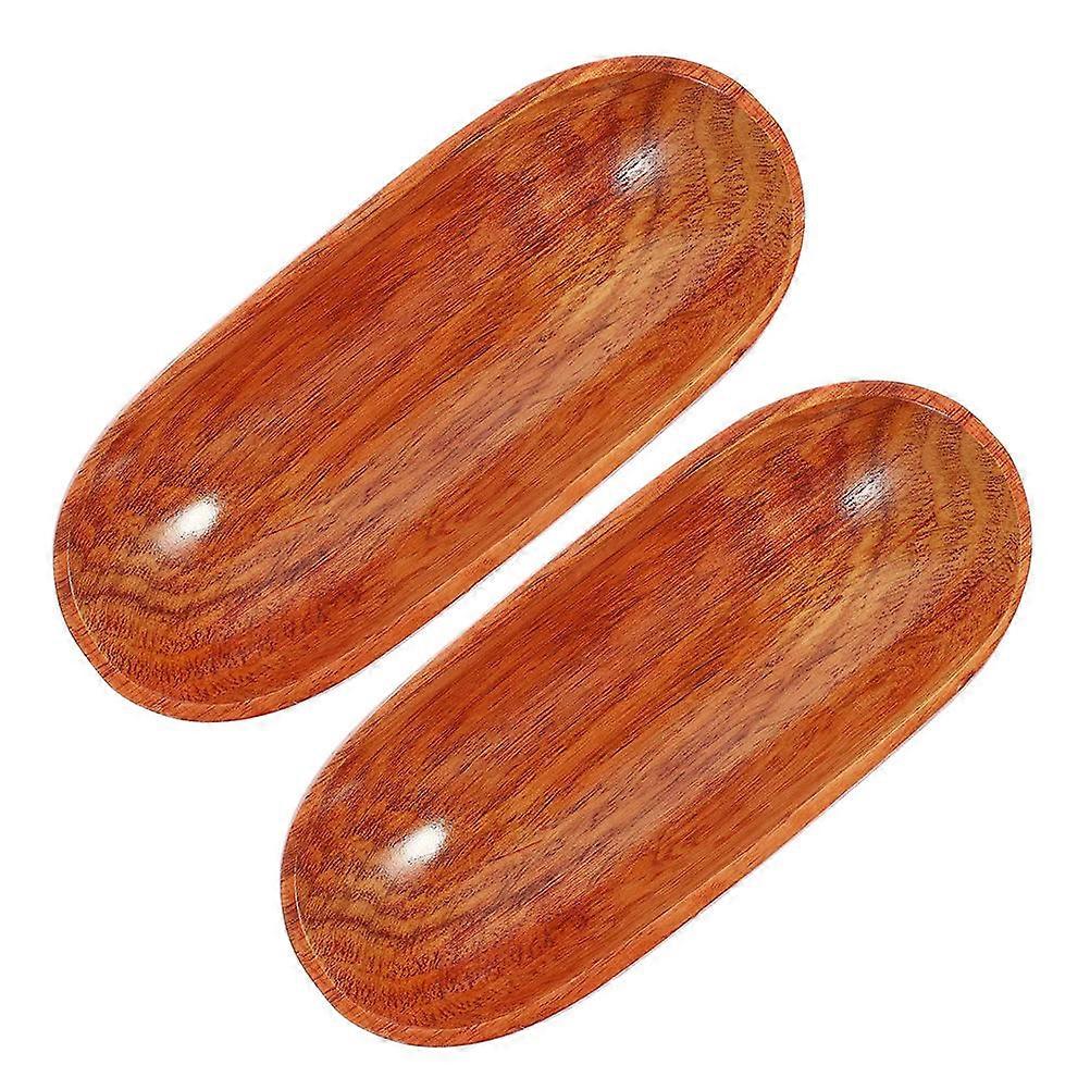 Japanese Aesthetic Wooden Platter Essential For Formal Occasions 6 Pcs Serving Snacks