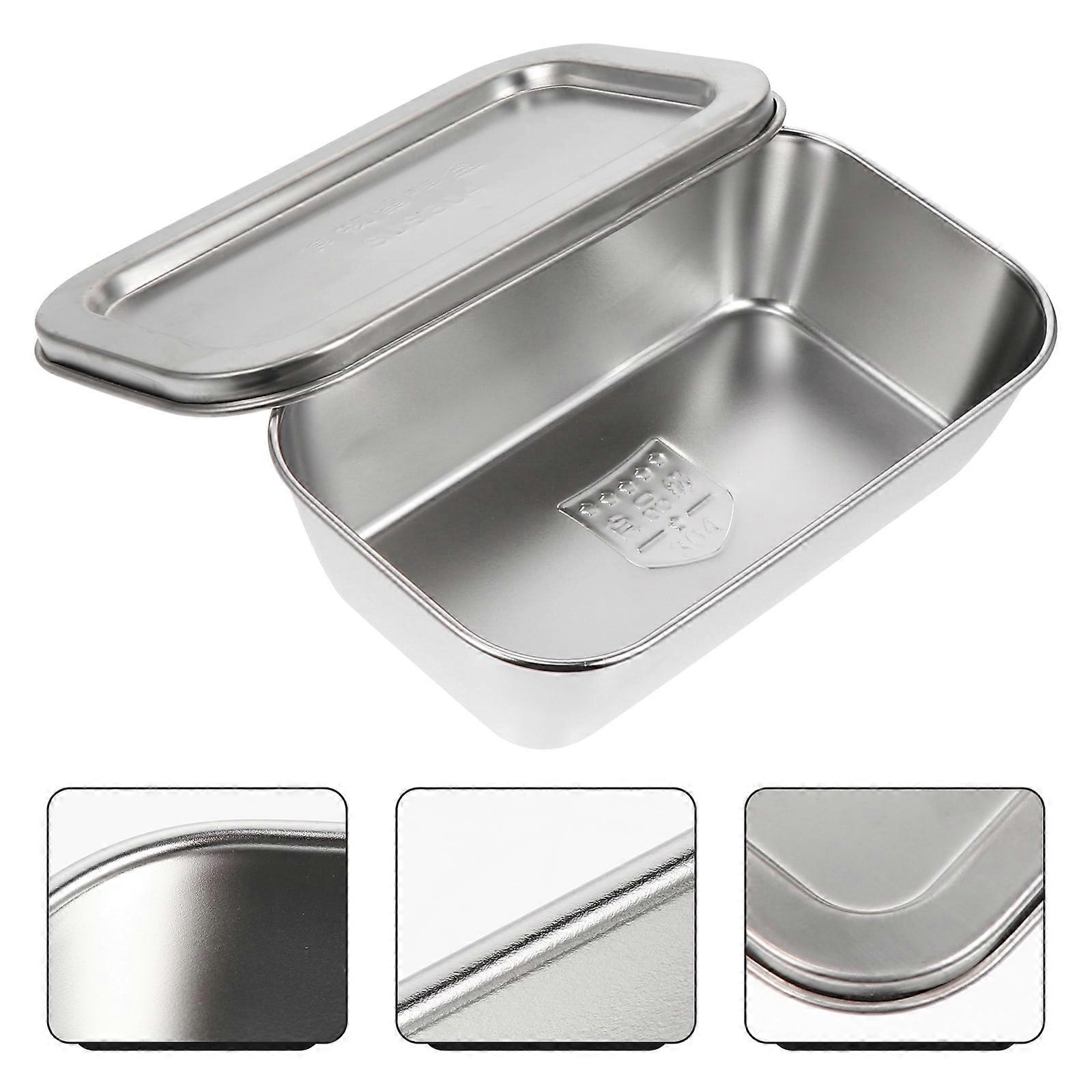 Raindrops Unbreakable Stainless Steel Butter Dish 320ML