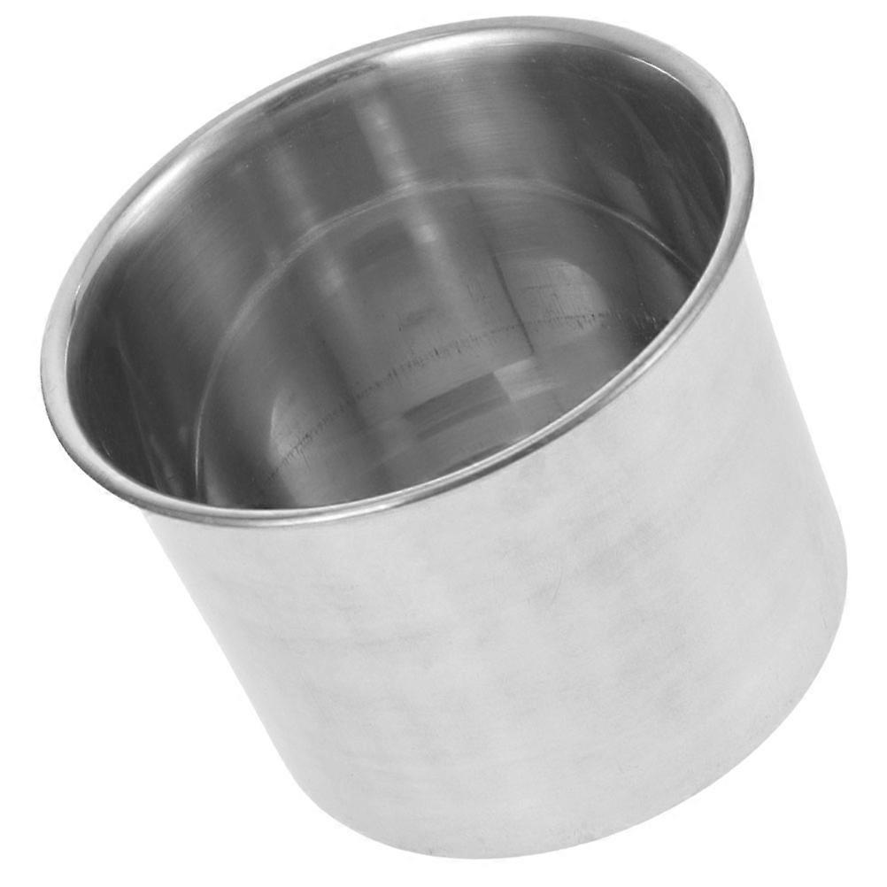 Round Stainless Steel Condiment Jars For Home Use 3.93X3.93X2.95In Modern Design 4Pcs