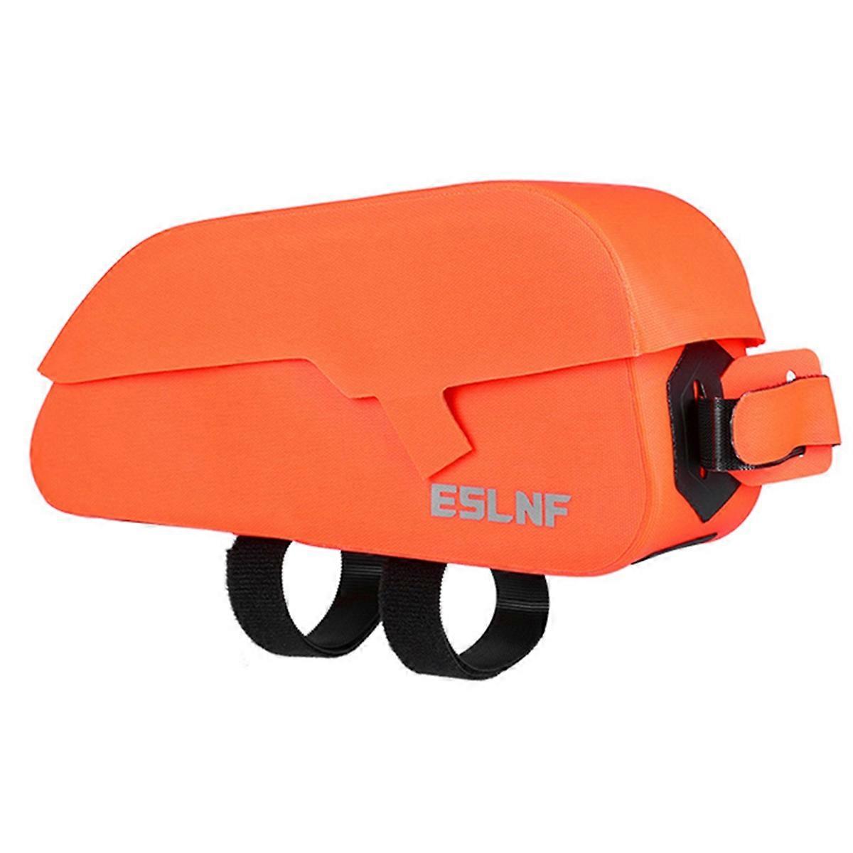  Waterproof Bicycle Frame Bag Hard Shell Magnetic Suction Orange