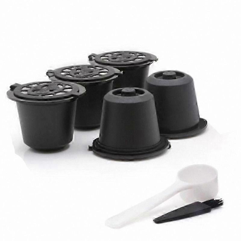 Refillable Coffee Capsule Filters for Nespresso Machines, 5 Pack Reusable Pods