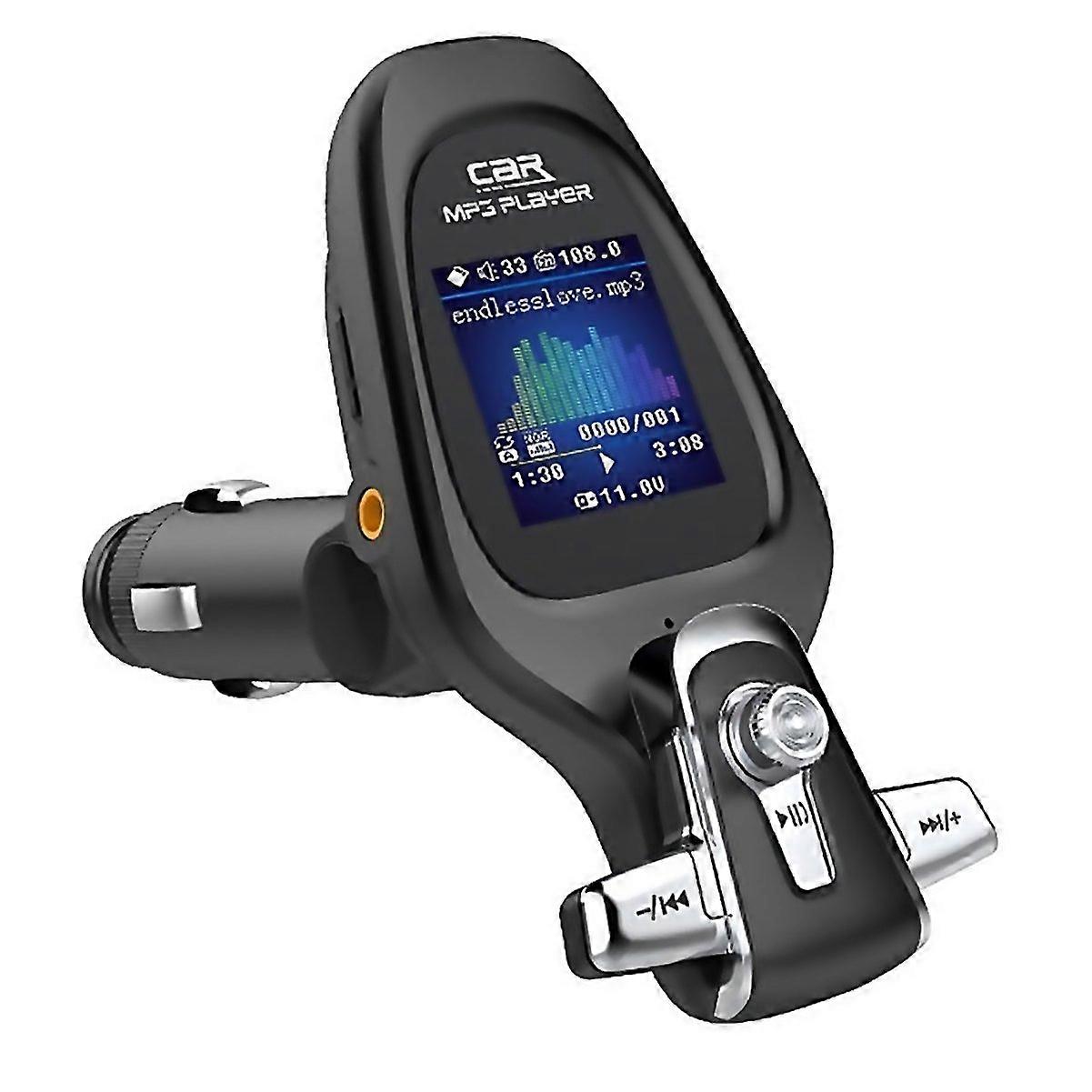 For Bt28 Car Color Screen Bluetooth Mp3 Player Aux Fm Transmitter