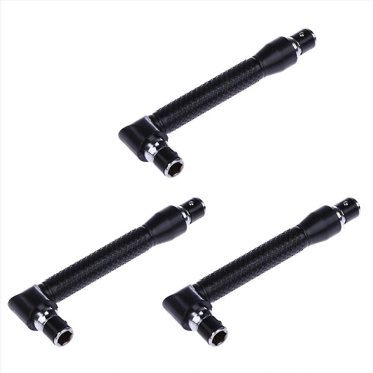 3X L-Shape Mini Double Head Socket Wrench Suitable for Routine Screwdriver Bits Utility Tool