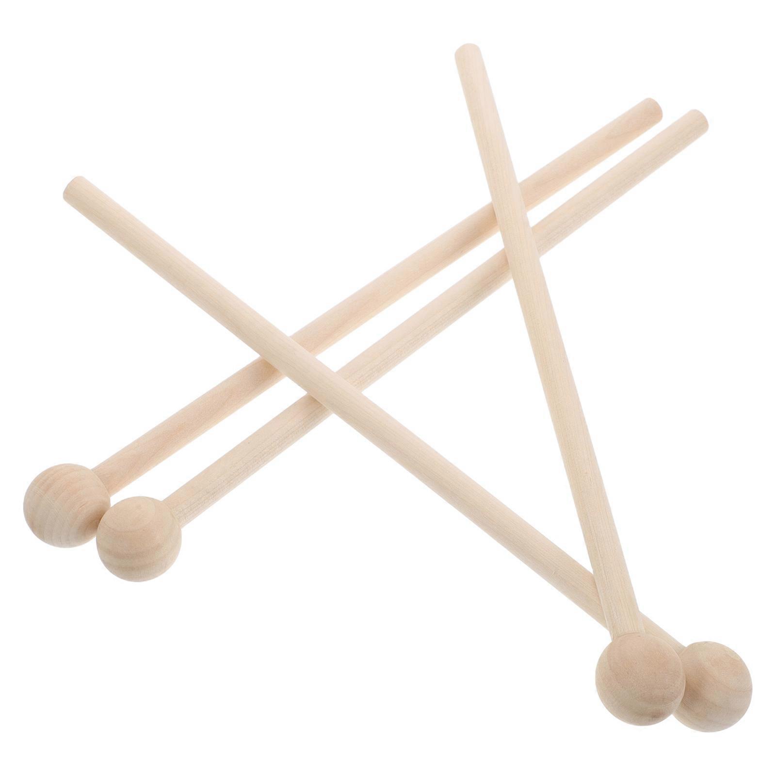 Wooden Music Drumsticks for Drum Use 6Pairs Replaceable Drum Playing Sticks