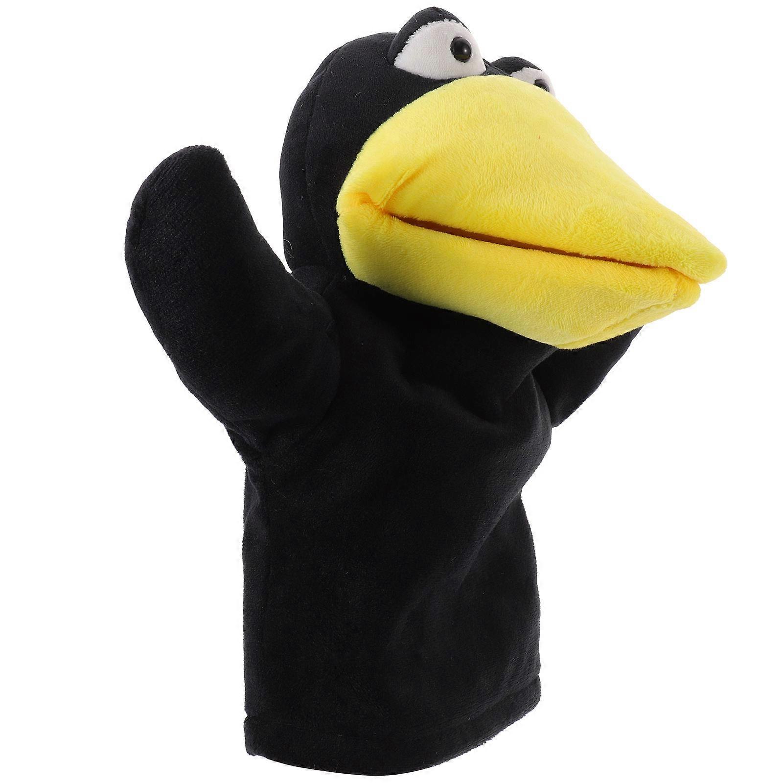 Educational Animal Hand Puppet Toy for Kids Playing Plush Material