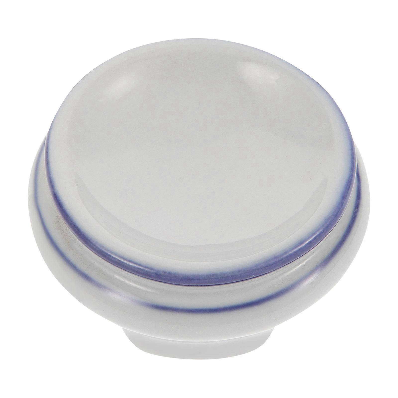 Decorative Ceramic Ball Stand Crystal Sphere Display Holder 5Pcs White