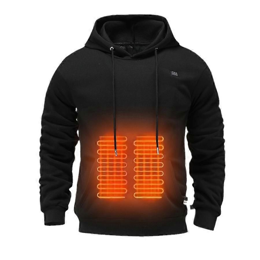 Sudadera con capucha y calefacción USB para hombre