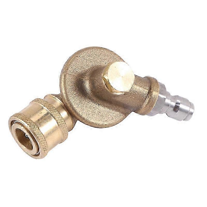 Pivoting Coupler 1/4In Quick Connection for Gutter Cleaning Attachment