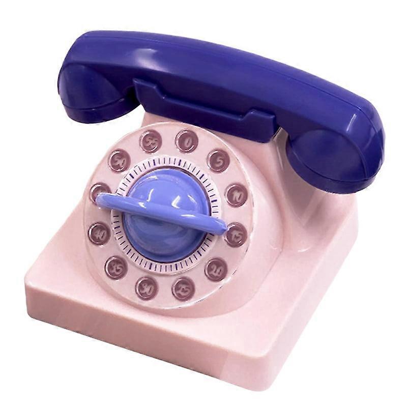 Cartoon Phone Shaped Mechanical Winding Manual 360 Degree Rotating , Suitable for Children'S Learning Organizer C