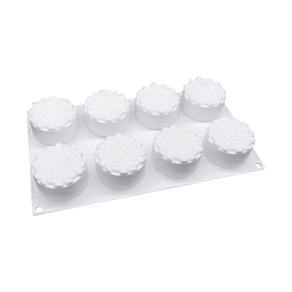 Silicone Cake Mold Non-stick 8 Grid Ice-cream Baking Mould Molding Tool
