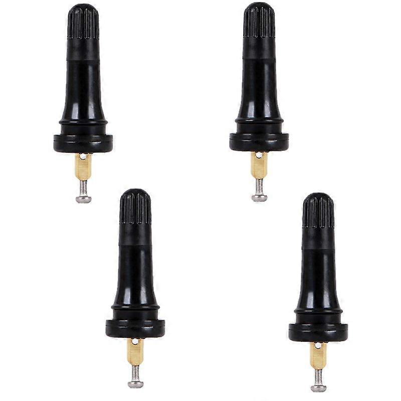 4PCS TPMS-410 Valve Stem Tyre Pressure Monitoring Sensor Valve Stem TPMS Tire Pressure Monitoring System Anti-explosion Tire Valve Stem Tool for Car