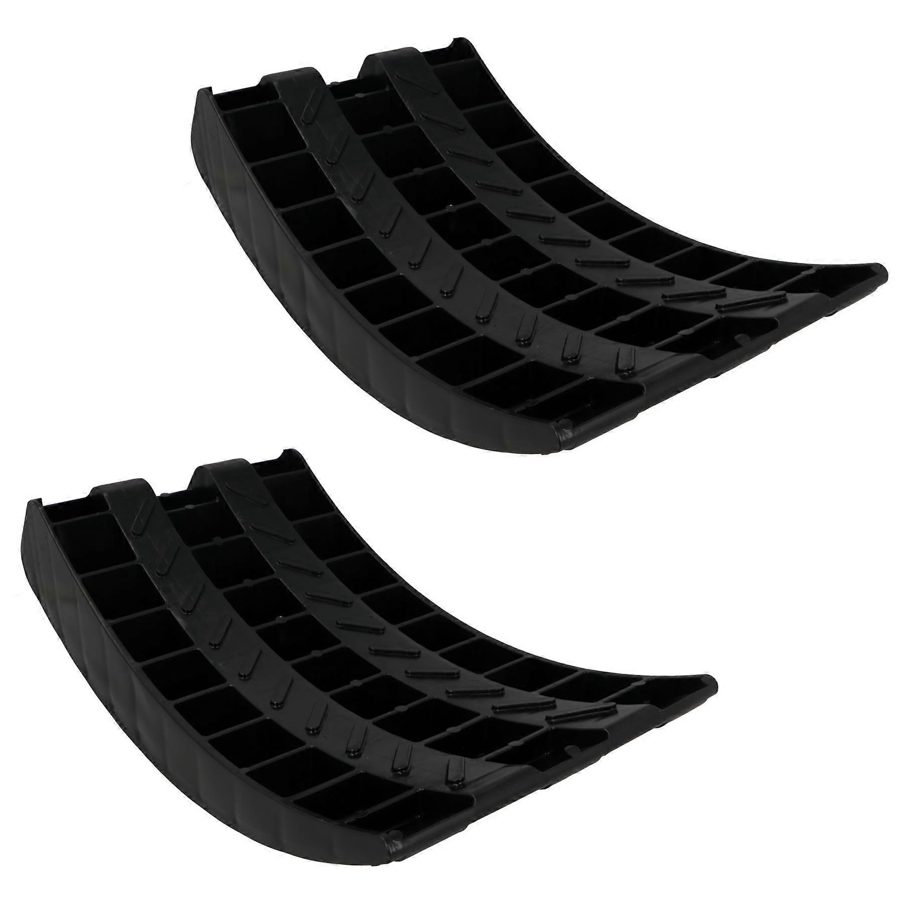 Pair Motorhome Caravan Round Wheel Level Ramp Leveller Tyre Saver Wheel 5T