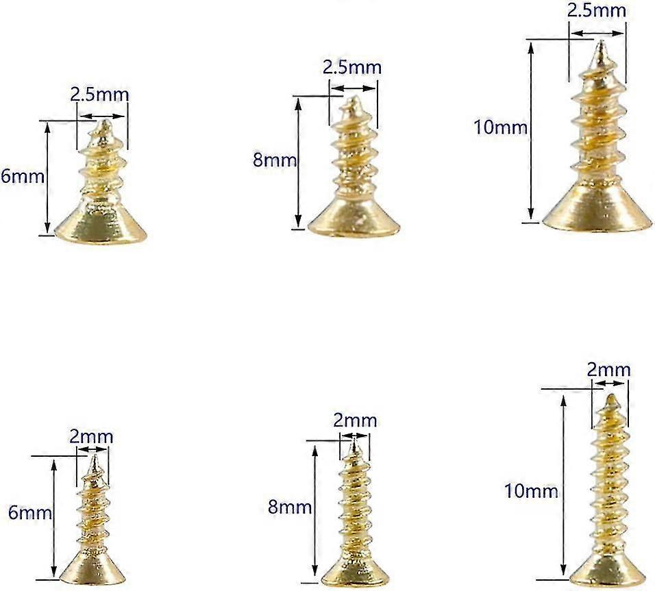P1200pcs μικρές επίπεδες επίπεδες επικεφαλής βίδες μόνες τρυπώντας μεντεσέδες πορτών γραφείων βιδών, Diy πολυλειτουργικοί