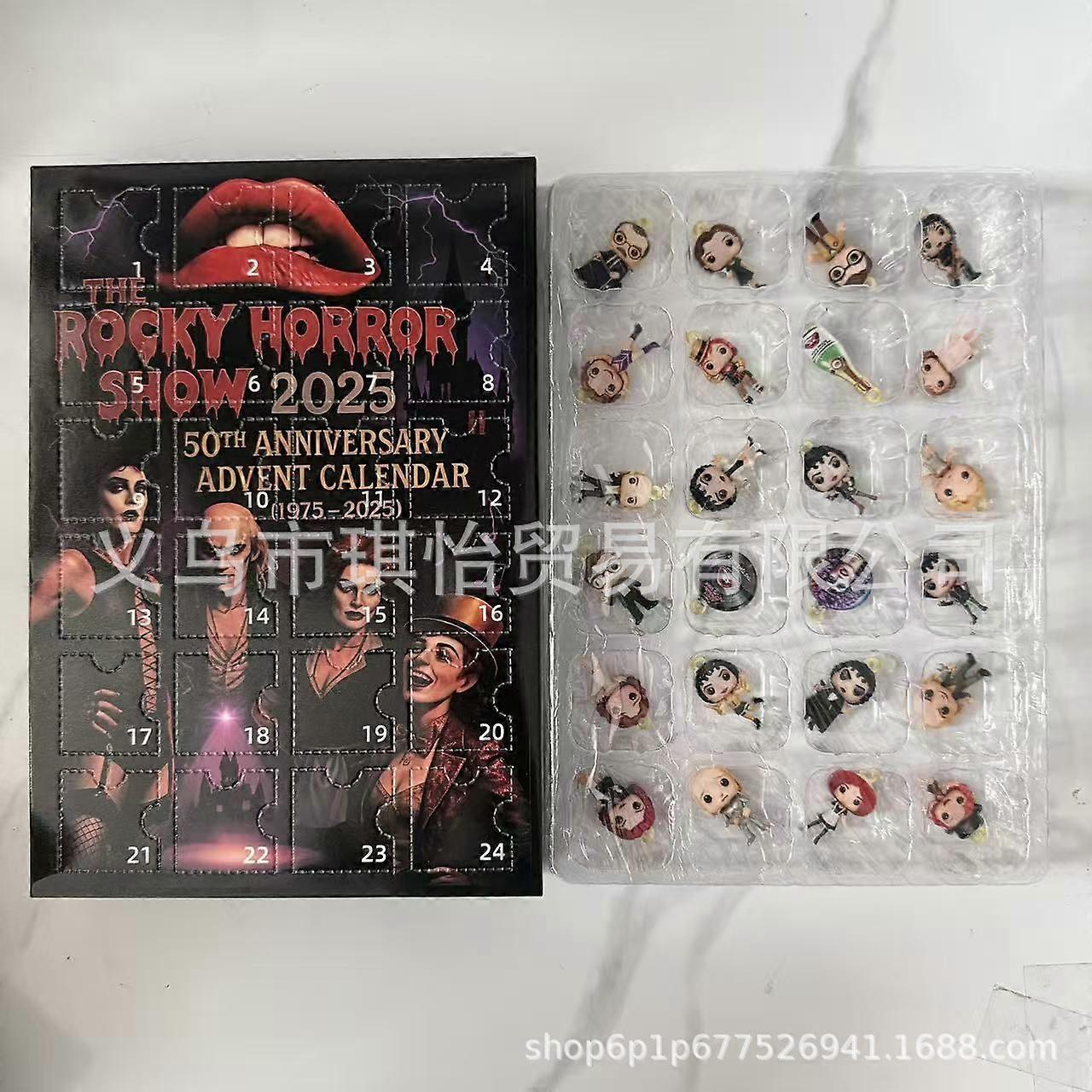 Ημερολόγιο Χριστουγέννων 2025 - Ημερολόγιο αντίστροφης μέτρησης 24 ημερών, κουτί τυφλών χειλιών, 2D ακρυλικά κρεμαστά στολίδια, κουτί τυφλών για χριστουγεννιάτικο δέντρο για παιδιά και οικογένειες