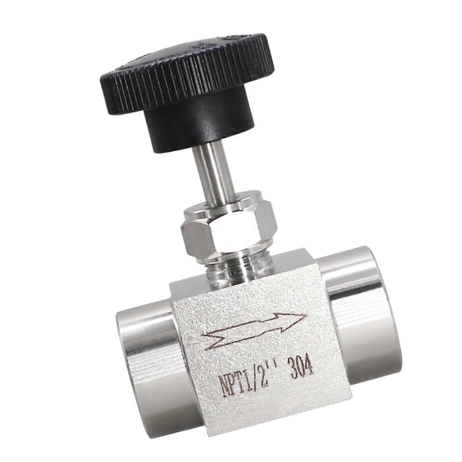 1/2 Accuracy Stream Control Gate 304 Untarnished 1500psi For Hydrostatic Systems With 360 Degree Turn Handle Multicolor