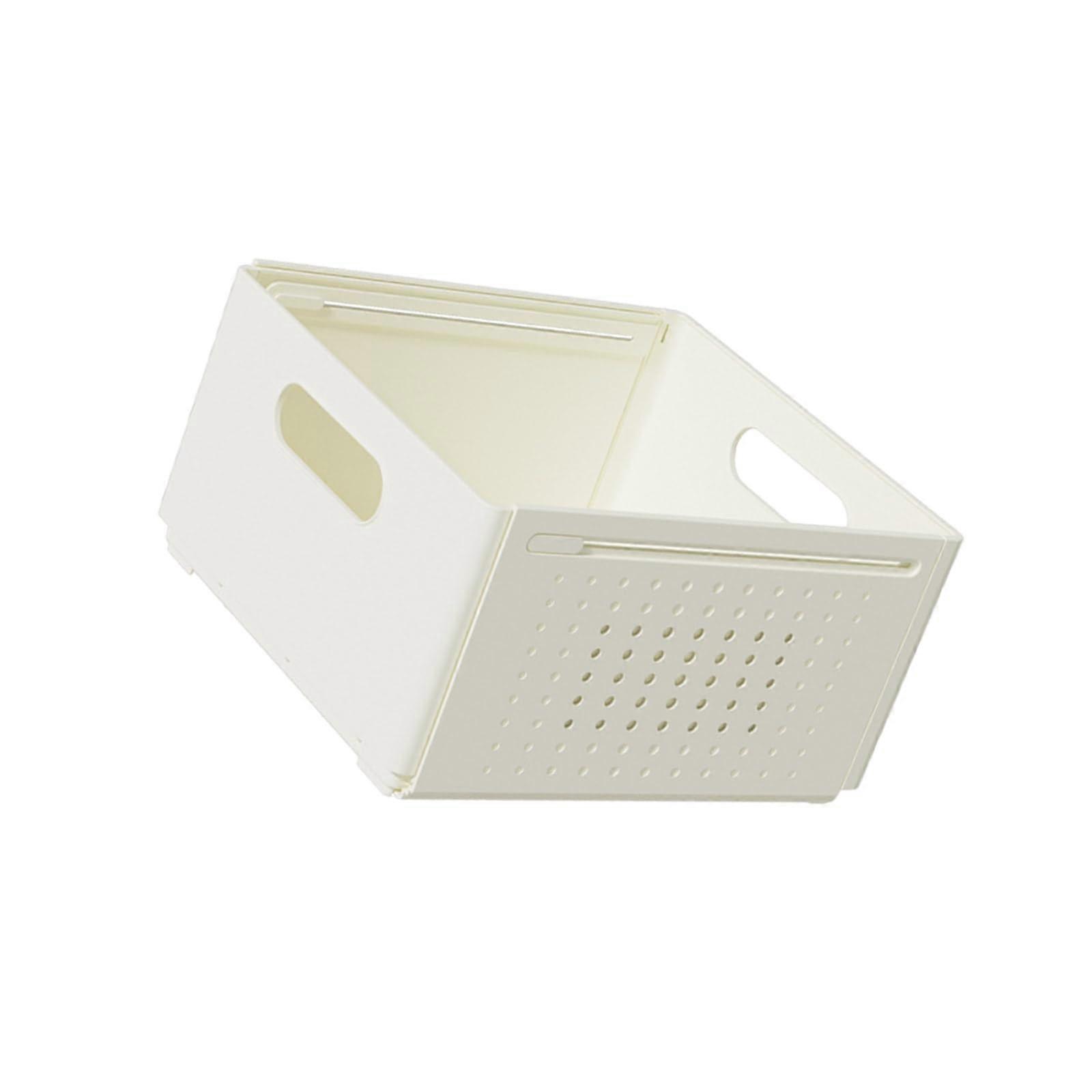 Space Saving Drawer Storage Containers Adjustable Width Expandable Drawer Storage Solution White Medium