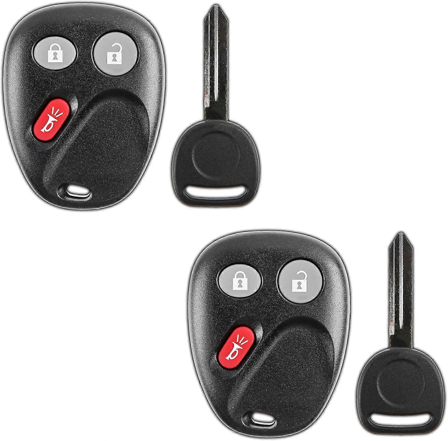Keyless Entry Remote Car Key Fob and Key Replacement for LHJ011 (Pack of 2)