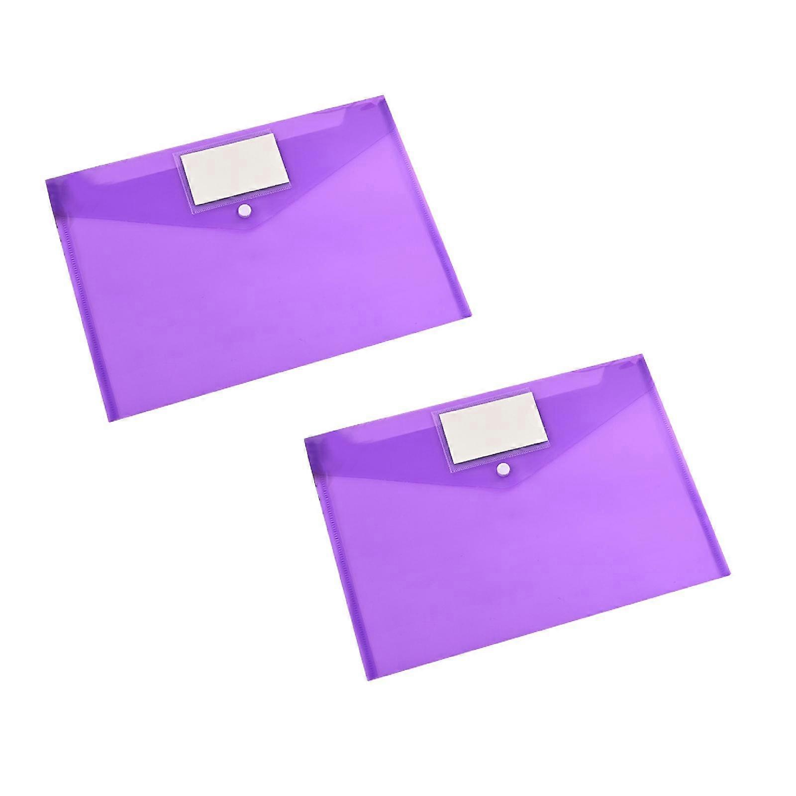 A4 Colorful PP Document Bag For Office Files And Stationery Organization *10PCS