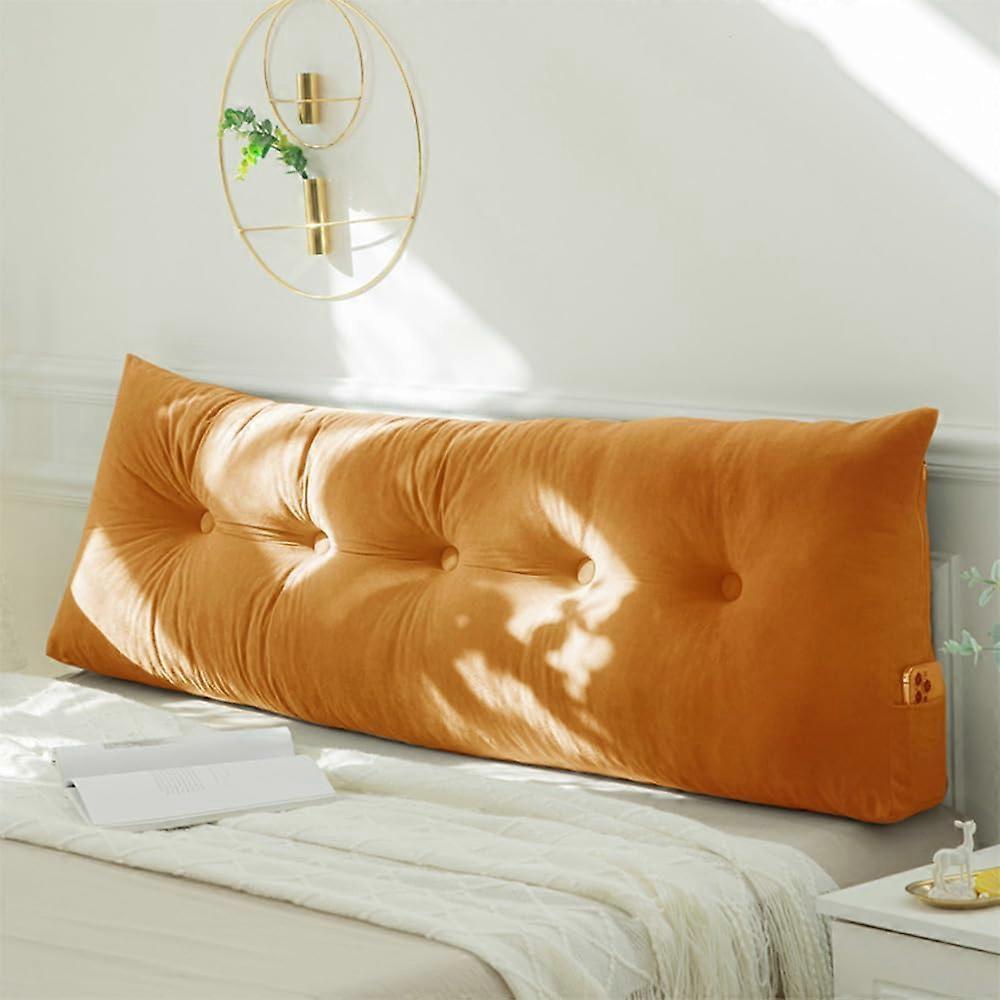 Large Wedge Reading Pillow 150x40x12cm Triangular Back Support Cushion for Bed Sofa Chairs