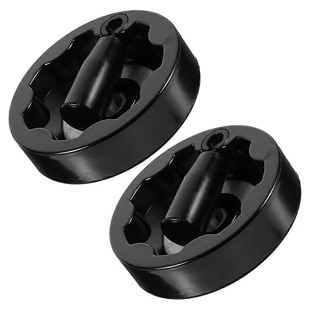 Hand Wheel for Machine Tool Industrial Use Durable 2Pcs Black Bakelite