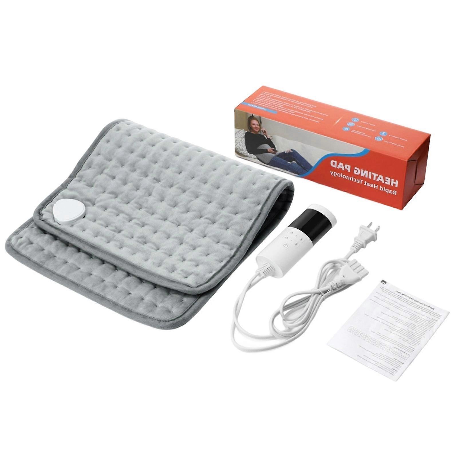 Soft Plush Electric Heating Blanket Adjustable 9 Temperature Setting Safe Automatic Shutoff Heating Pad for Cold Weather Multicolor