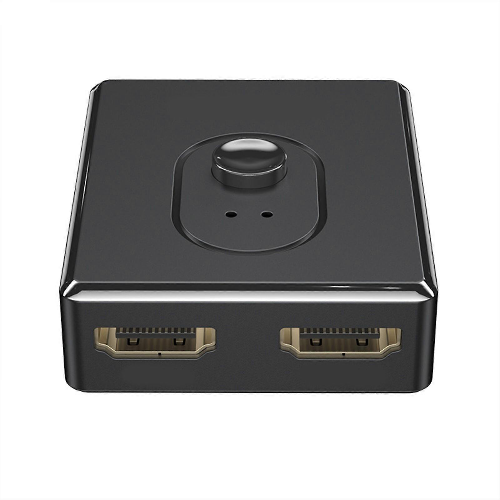 HDTV Switcher 4K HDTV Splitter 2x1 Bi Directional 4K@60Hz HDTV High Resolution Switcher Between 2 Inputs Toggles Display Multicolor