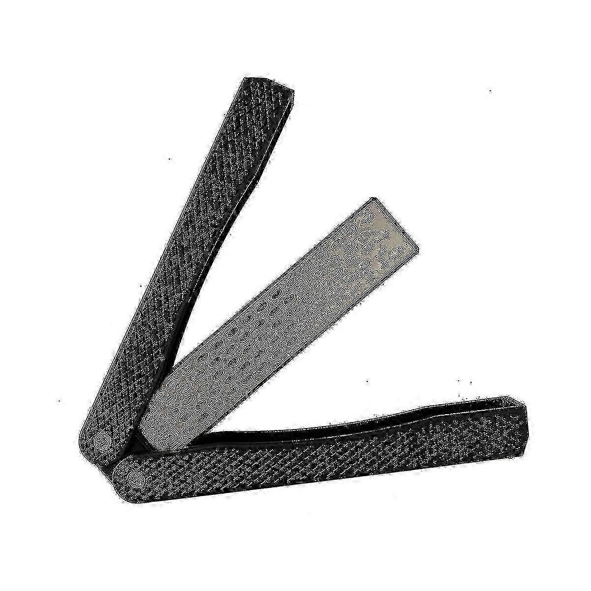 Double-Sided Diamond Sharpener - Handheld Fine to Coarse Grit Blades Sharpening Stone
