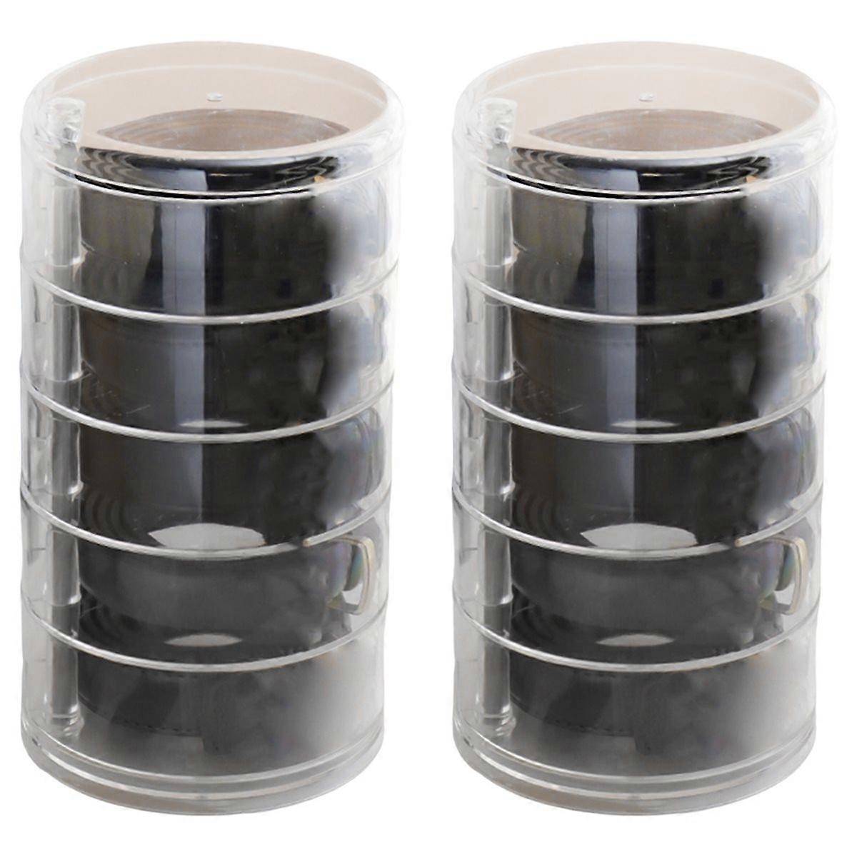 Rotating Multi-Layer Belt Organizer - Transparent Display Case for Women'S Belts, Necklaces & Jewelr