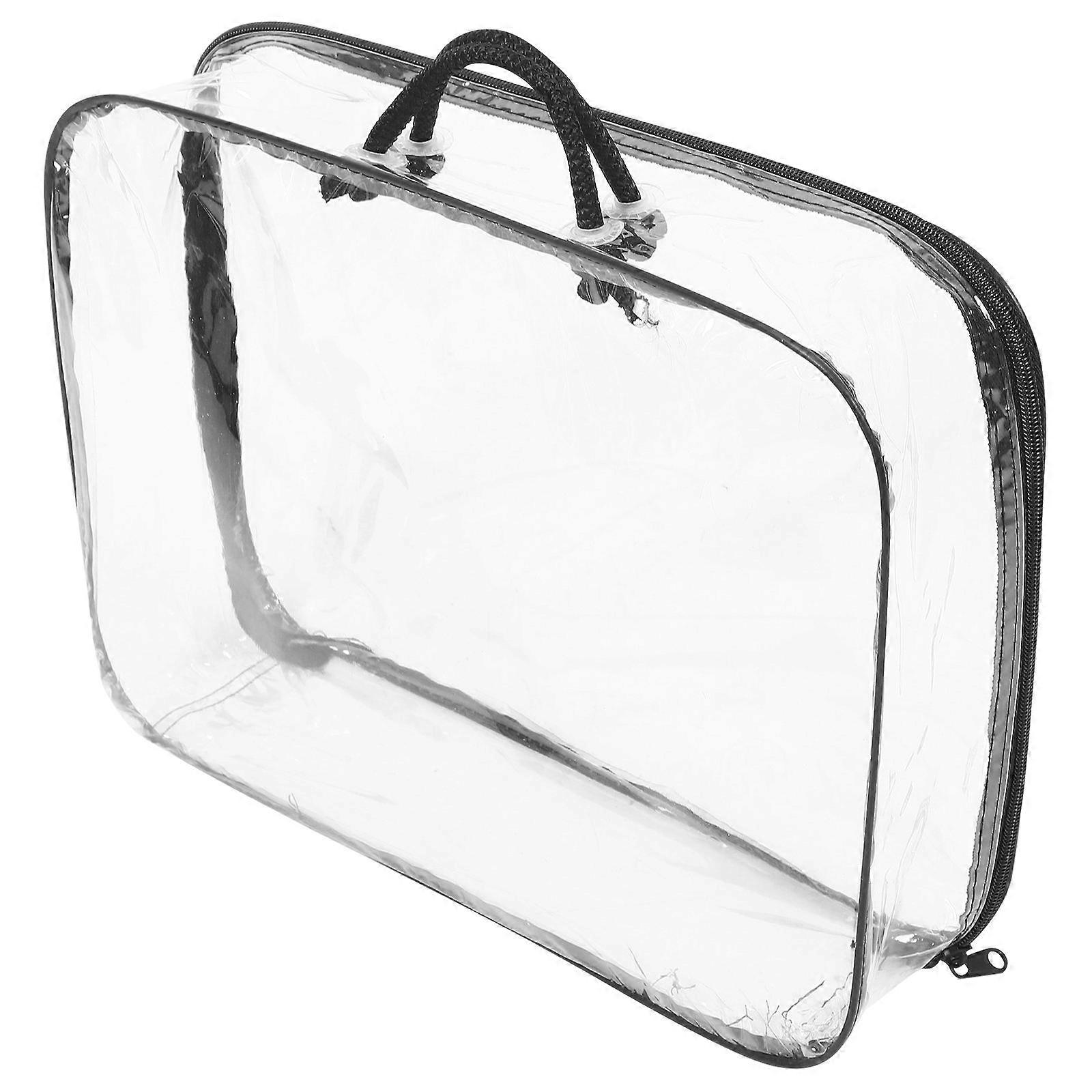 Transparent Toy Storage Bag Portable Organizer Storage Bag with Handles
