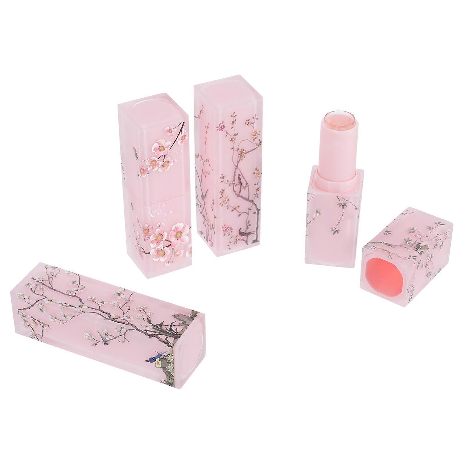 4pcs Chinese Style Lipstick Tubes Elegant Empty Lipstick Storage Containers