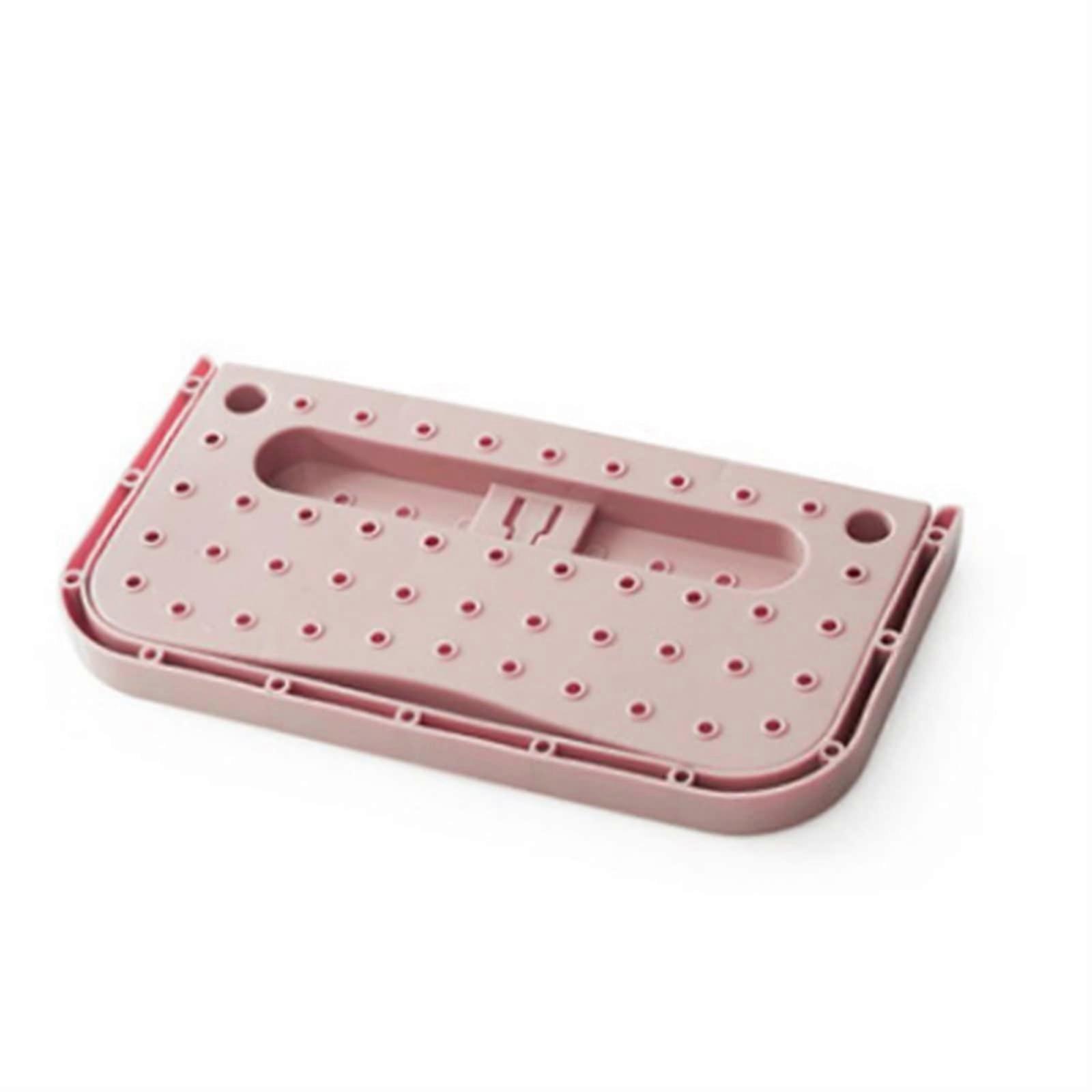 Wall Mounted Shoe Rack for Sneakers, Slippers and Heels, Space Saving Storage Shelf, Pink One Size