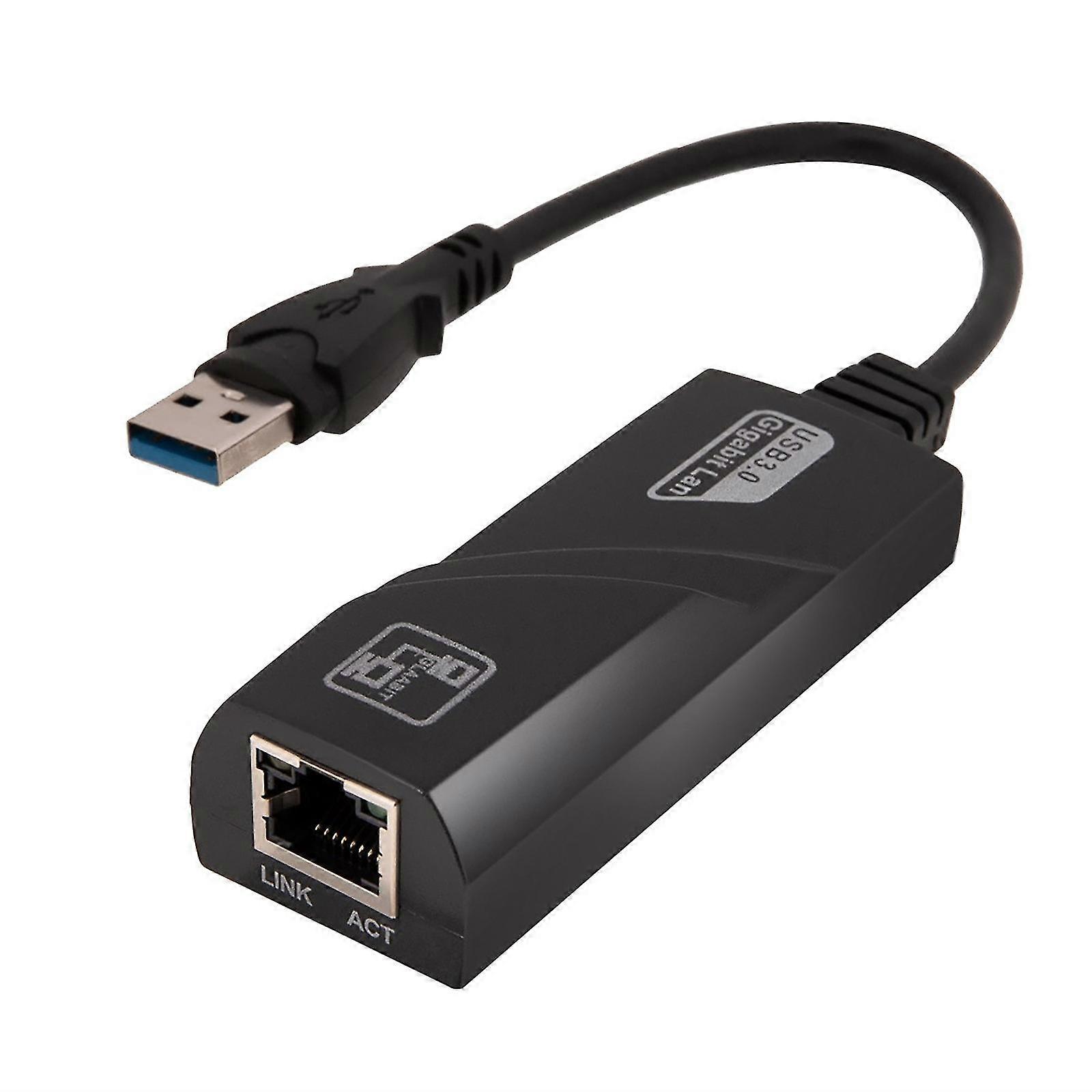 USB 3.0 Gigabit Ethernet Adapter - RJ45 Wired Network Card with Free LAN Cable