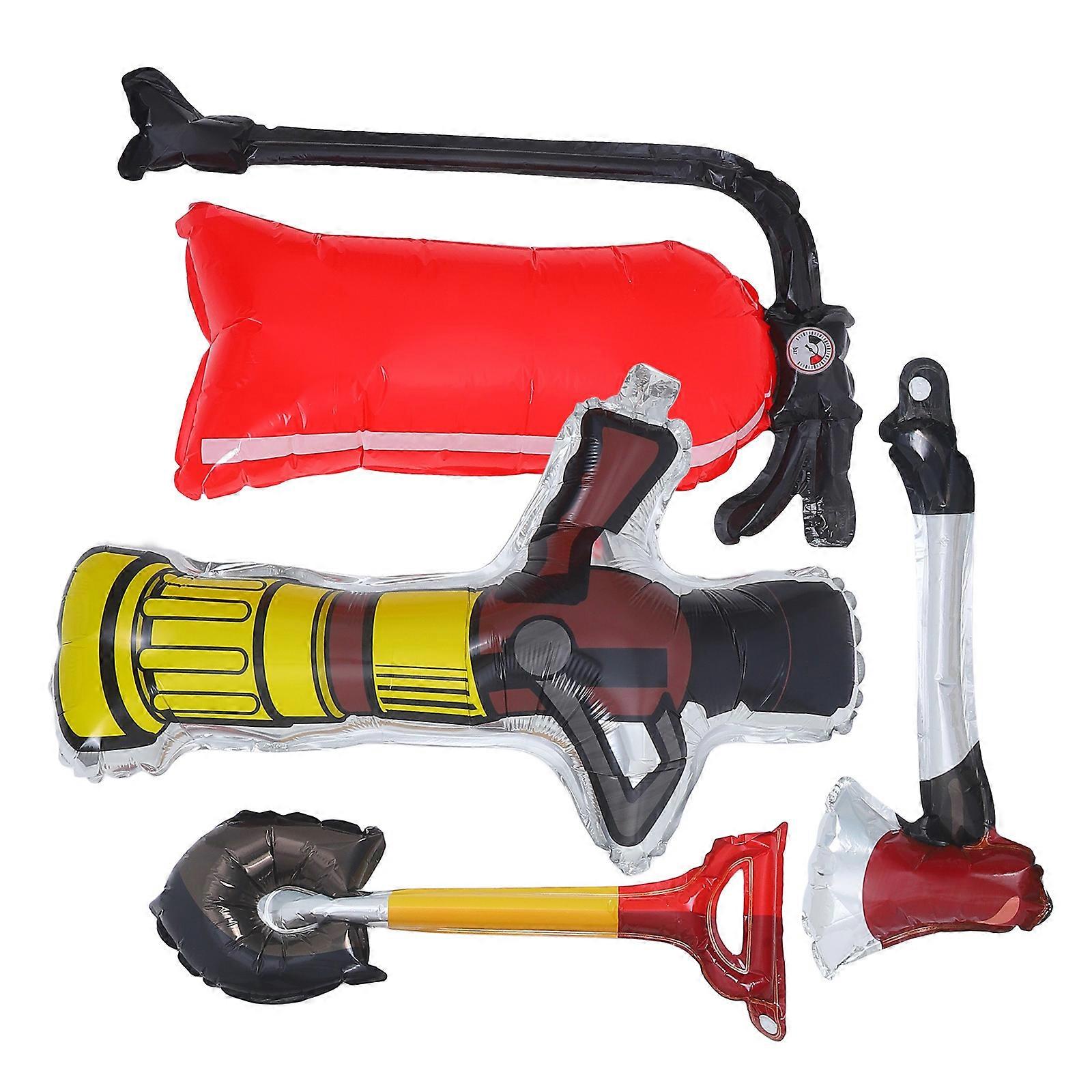 Extinguisher Balloons Firefighting Party Props Inflatable Set 4Pcs Decoration