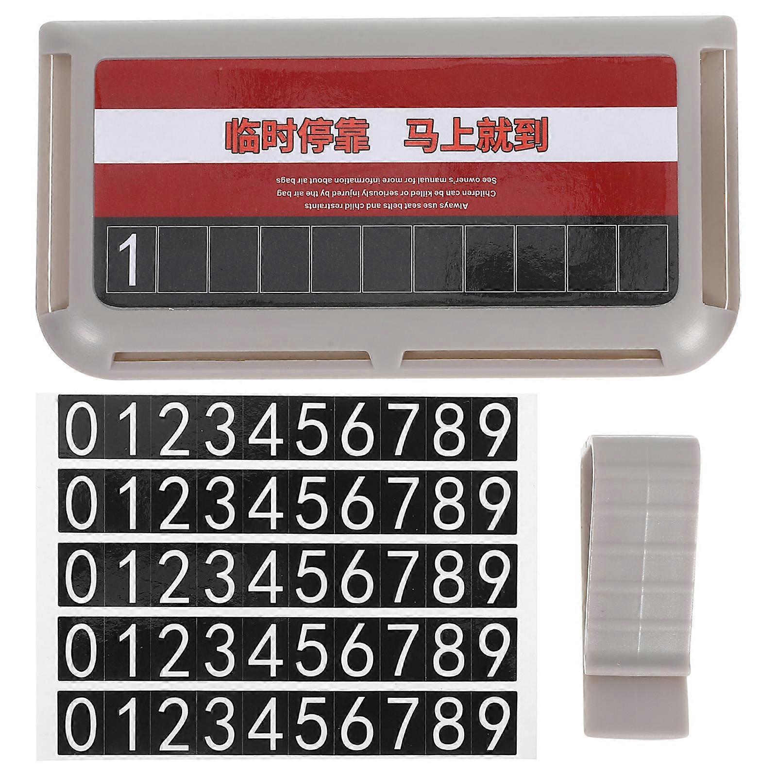 Car Visor Storage Organizer for Temporary Parking Number Holder