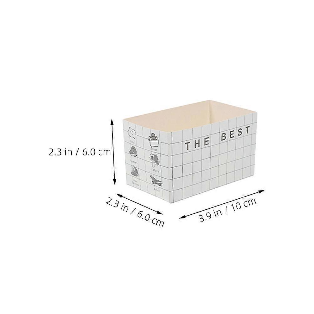 Sandwich Boxes Bakery Boxes for Food Packaging with 50Pcs Paperboard