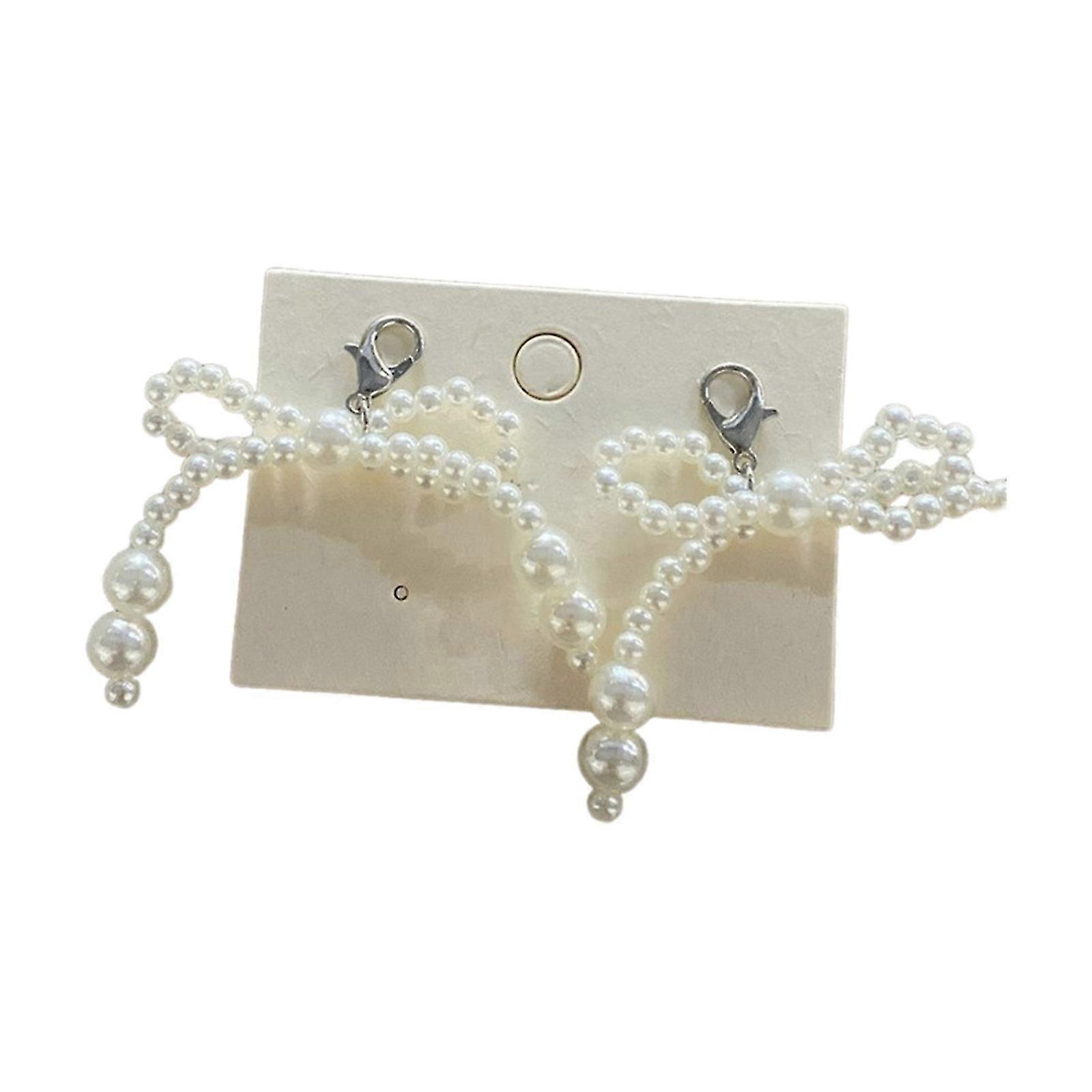 Fashionable Shoe Keychain with Bowknot Bag Pendant Phone Charm Upgrade Your Shoe Game with this Stylish Accessory