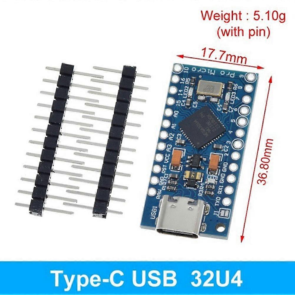 TYPE-C Interface Atmega32U4 Zelf USB Updater 5V/16M Microcontroller Development Board