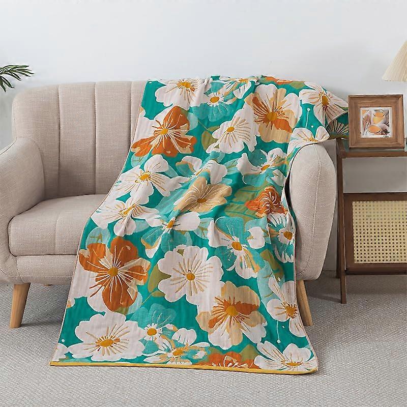 Large Cotton Bath Towel 31.5'x63' Soft QuickDry Absorbent Extra Large Wrap with Colorful Flower Pattern