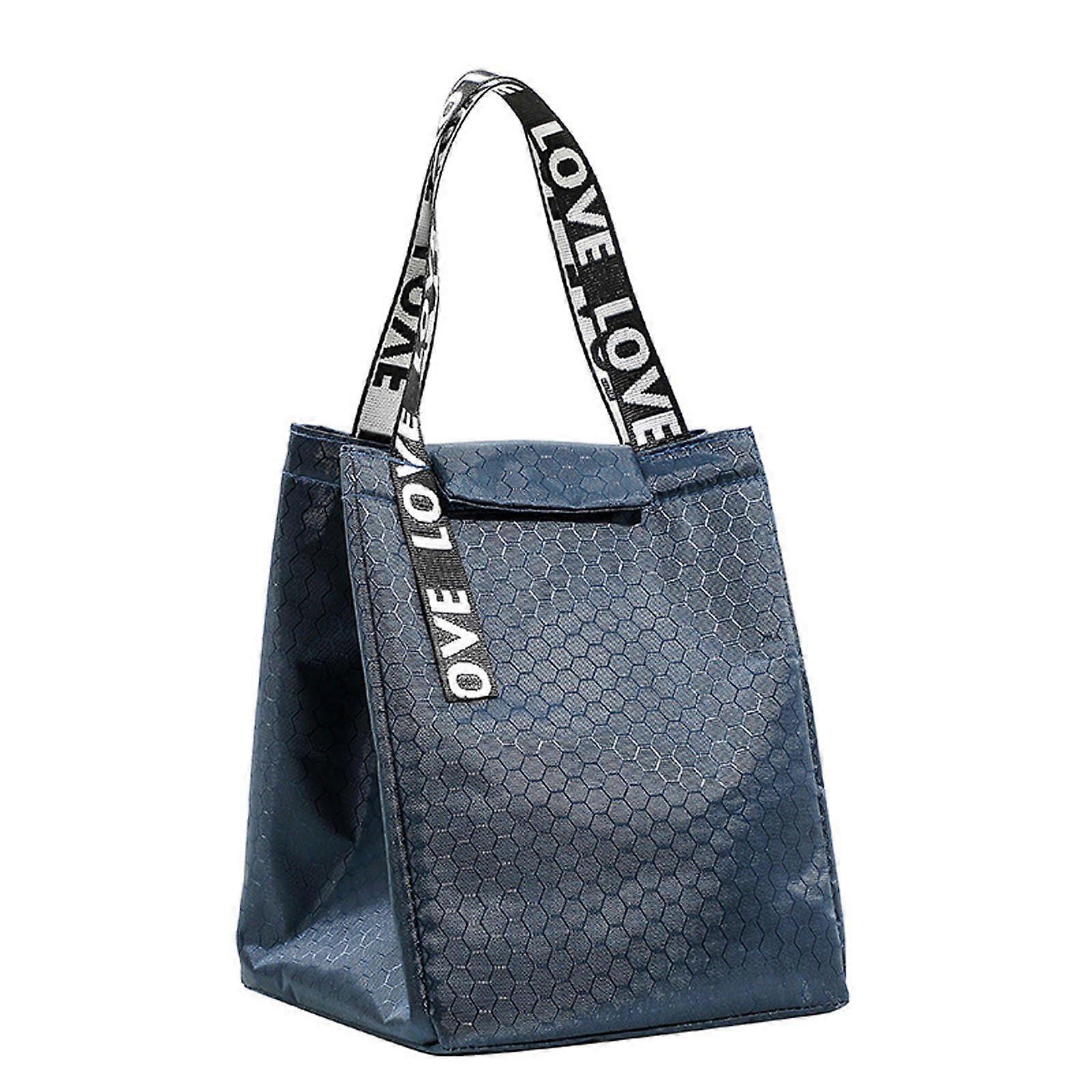 Insulated Lunch Bag with Football Pattern, Large Capacity Thermal Bento Tote for School and Work