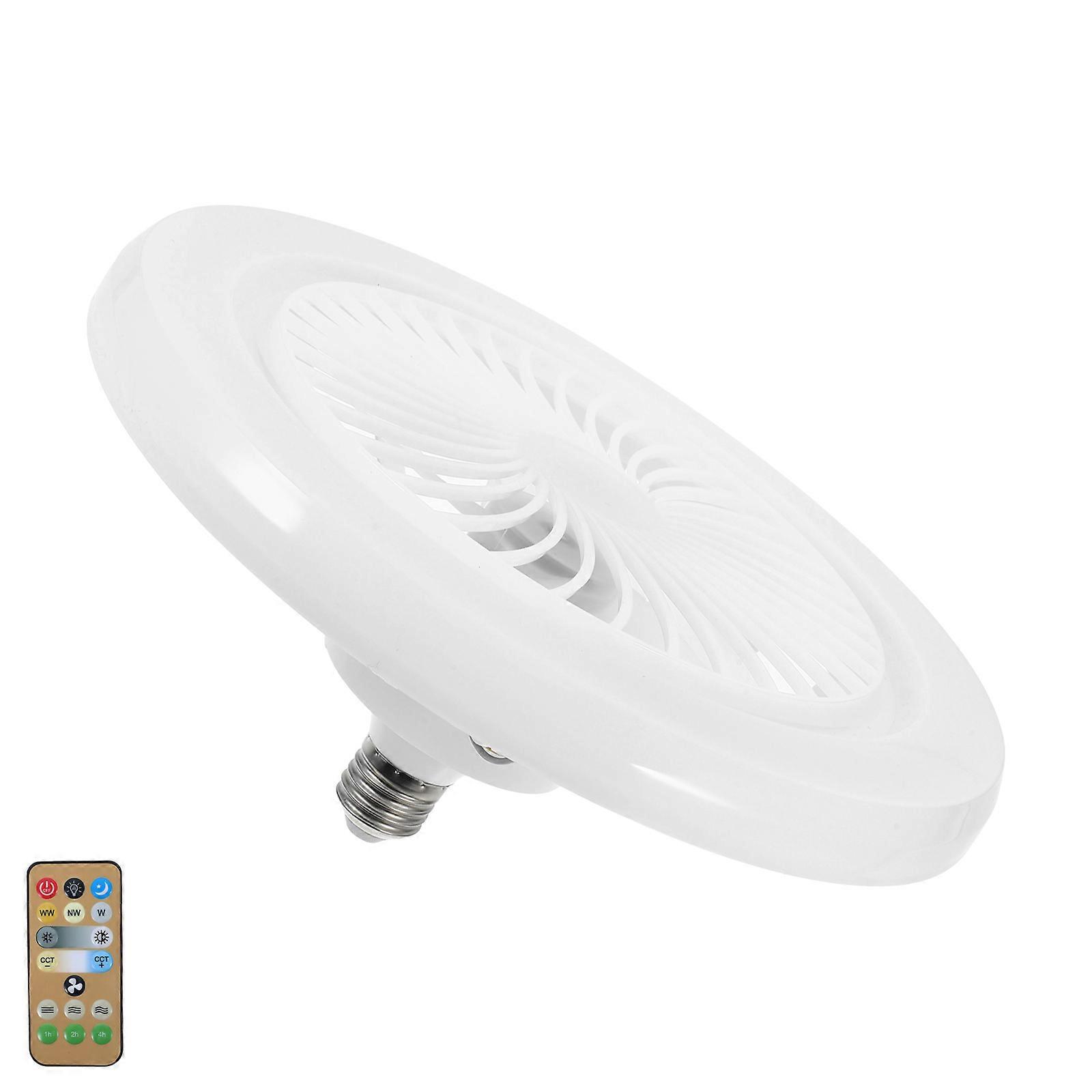 White LED Light Bulb with Remote Control Adjustable Brightness for Home Use PC ABS 30W