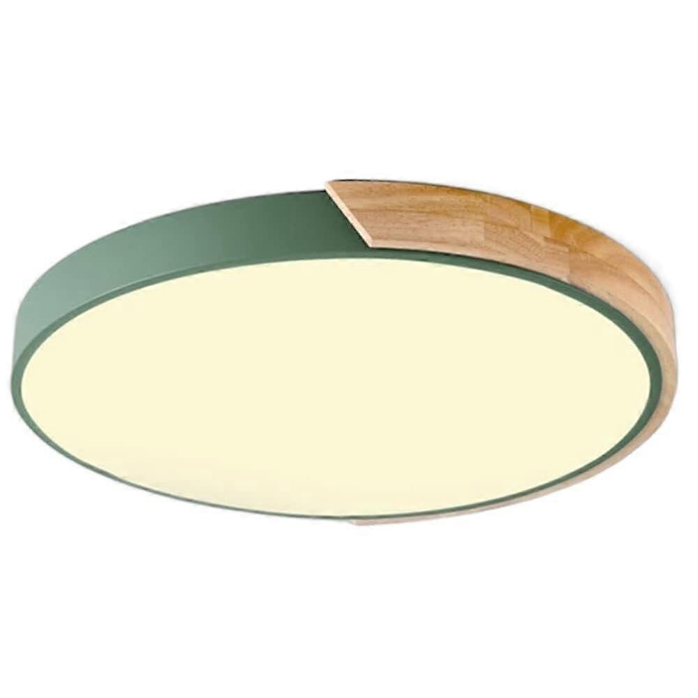 Modern Dimmable LED Ceiling Light 3000K6000K Ultra Thin Flush Mount with Remote Control Green