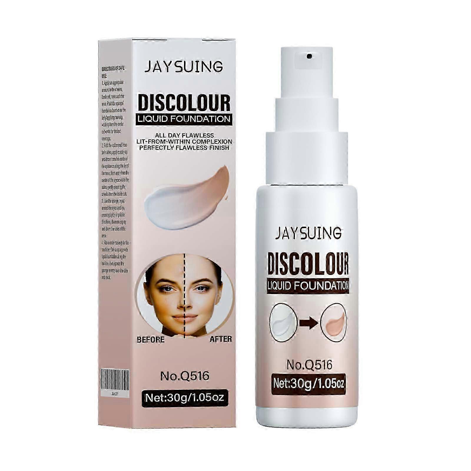 Warming Liquid Foundation  Color-Adaptive, Long-Lasting, Waterproof, Brightening & Moisturizing for All Skin Types